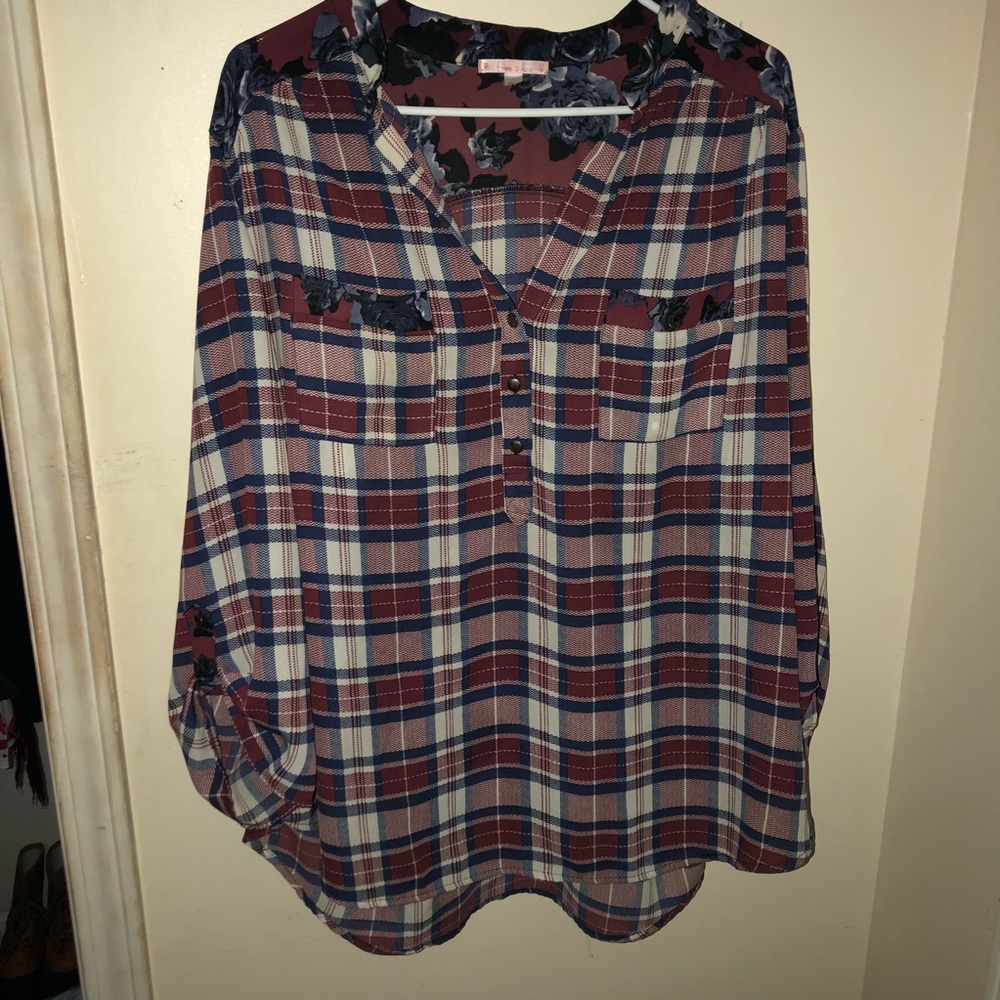 Plaid Blouse